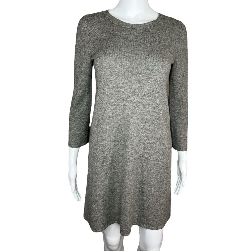 J Crew Collection Cashmere Grey Sweater‎ Dress XS *read*